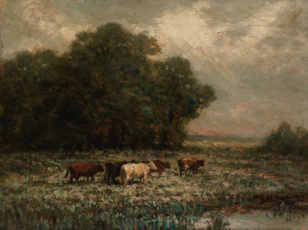 Untitled  by Edward Mitchell Bannister - Hand-Painted Oil Painting Reproduction