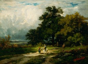 Untitled by Edward Mitchell Bannister Oil Painting