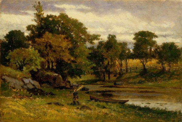 Untitled  by Edward Mitchell Bannister - Hand-Painted Oil Painting Reproduction