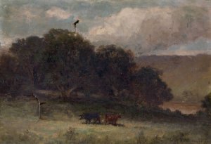 Untitled by Edward Mitchell Bannister Oil Painting