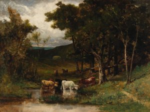 Untitled by Edward Mitchell Bannister Oil Painting