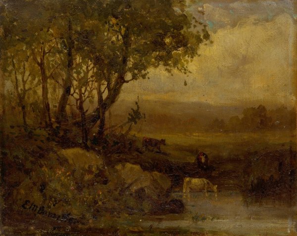 Untitled  by Edward Mitchell Bannister - Hand-Painted Oil Painting Reproduction