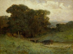 Untitled by Edward Mitchell Bannister Oil Painting