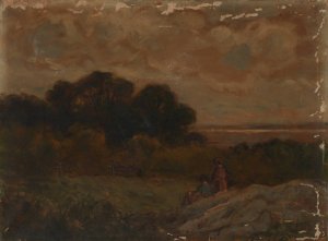 Untitled by Edward Mitchell Bannister Oil Painting