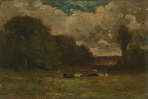 Untitled by Edward Mitchell Bannister Oil Painting