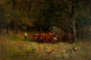 Untitled by Edward Mitchell Bannister Oil Painting