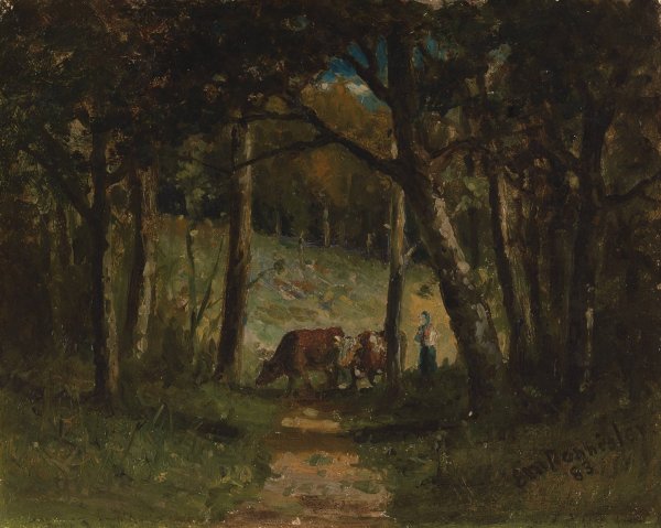 Untitled  by Edward Mitchell Bannister - Hand-Painted Oil Painting Reproduction