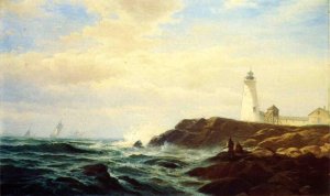 Eastern Point, Gloucester by Edward Moran Oil Painting