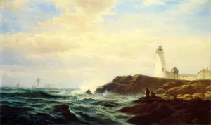 Eastern Point, Gloucester Oil painting by Edward Moran