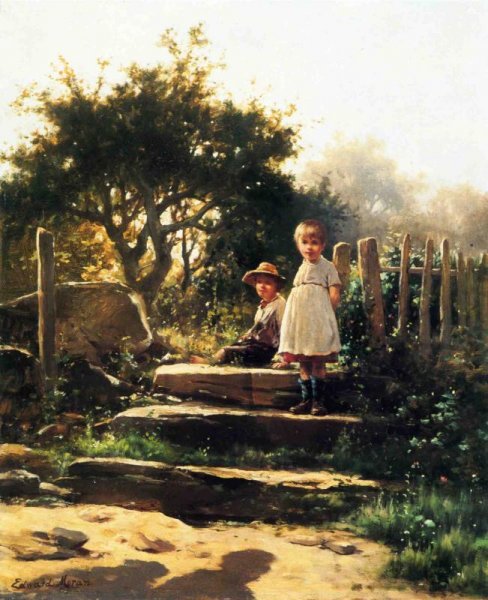 Main Product Photo of Good Morning Painting by Edward Moran