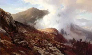 Half-Way Up Mt. Washington Oil painting by Edward Moran