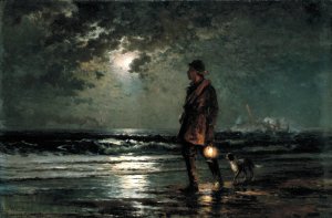 Life Saving Patrol by Edward Moran Oil Painting
