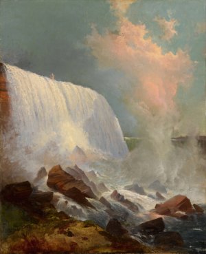 Niagara Falls by Edward Moran Oil Painting