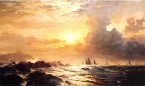 Ships at Sea by Edward Moran - Oil Painting Reproduction