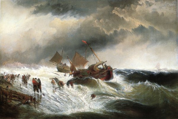 Main Product Photo of Shipwreck Painting by Edward Moran