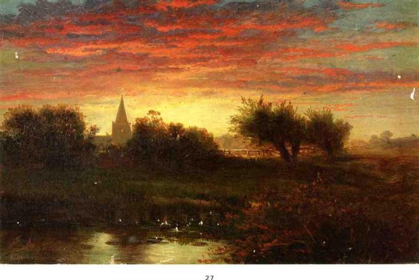 Main Product Photo of Summer Sunset Painting by Edward Moran