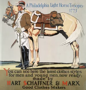 A Philadelphia light horse trooper, 1775 by Edward Penfield Oil Painting