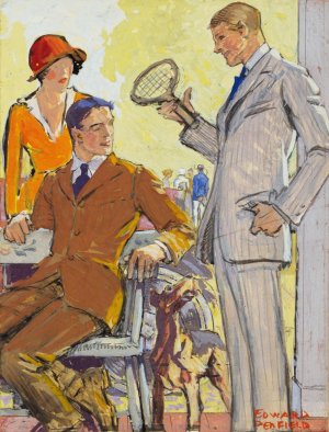 Advertisement for Hart, Schaffner and Marx clothes by Edward Penfield Oil Painting
