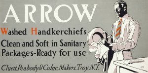 Arrow washed handkerchiefs by Edward Penfield Oil Painting