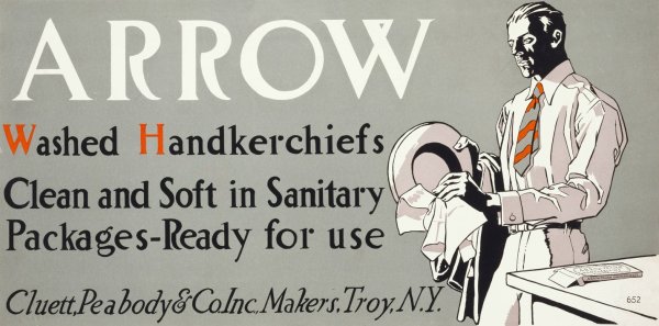 Arrow washed handkerchiefs  by Edward Penfield - Hand-Painted Oil Painting Reproduction