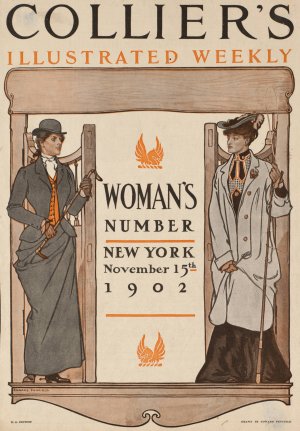 Collier's Illustrated weekly. Woman's number, New York, November 15th, 1902 by Edward Penfield Oil Painting