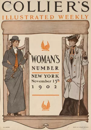 Collier's Illustrated weekly. Woman's number, New York, November 15th, 1902 by Edward Penfield Oil Painting