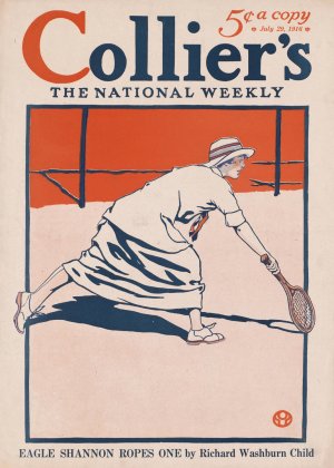Collier's, The National Weekly, Eagle Shannon ropes one by Richard Washburn Child by Edward Penfield Oil Painting