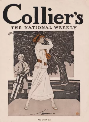 Collier's, The National Weekly, the first tee by Edward Penfield Oil Painting