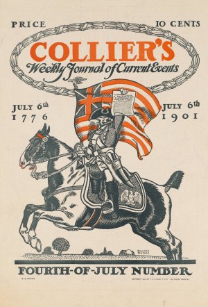 Collier's weekly journal of current events, Fourth-of-July number by Edward Penfield Oil Painting