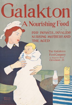 Galakton, a nourishing food for infants, invalids, nursing mothers, and the aged by Edward Penfield Oil Painting