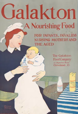 Galakton, a nourishing food for infants, invalids, nursing mothers, and the aged Oil painting by Edward Penfield
