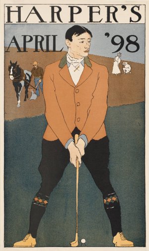 Harper's April '98 by Edward Penfield Oil Painting