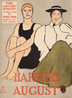 Harper's August Oil painting by Edward Penfield