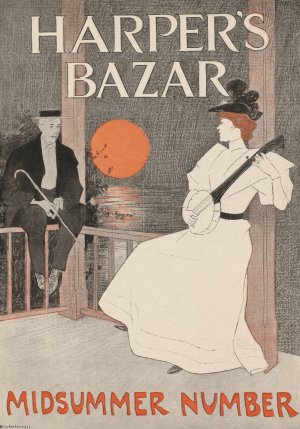 Harper's Bazar Midsummer Number by Edward Penfield Oil Painting