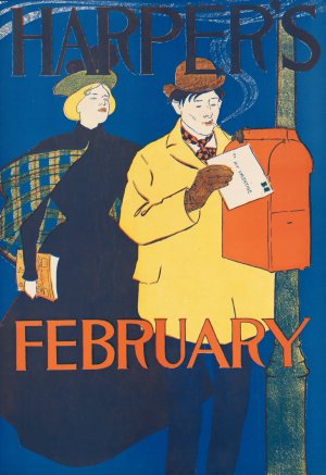 Harper's February by Edward Penfield Oil Painting