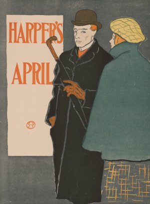 Harper's (for) April by Edward Penfield Oil Painting