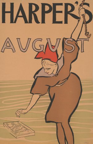 Harper's (for) August Oil painting by Edward Penfield