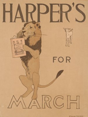 Harper's for March by Edward Penfield Oil Painting