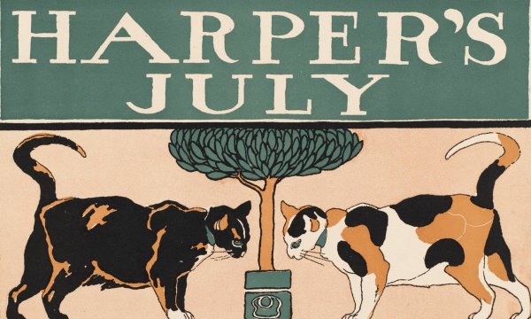 Harper's July  by Edward Penfield - Hand-Painted Oil Painting Reproduction