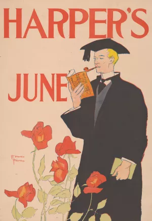 Harper's June Oil painting by Edward Penfield