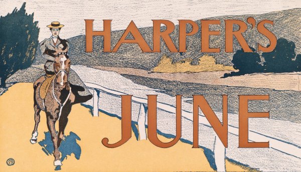 Harper's June  by Edward Penfield - Hand-Painted Oil Painting Reproduction