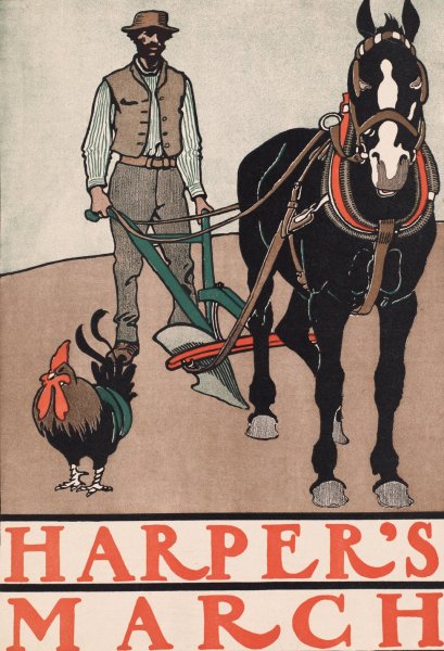 Harper's March  by Edward Penfield - Hand-Painted Oil Painting Reproduction