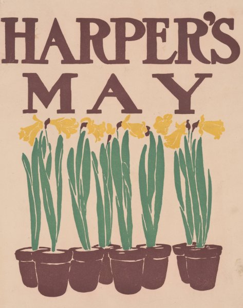 Harper's May  by Edward Penfield - Hand-Painted Oil Painting Reproduction