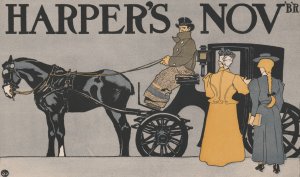 Harper's Nov'B'R by Edward Penfield Oil Painting