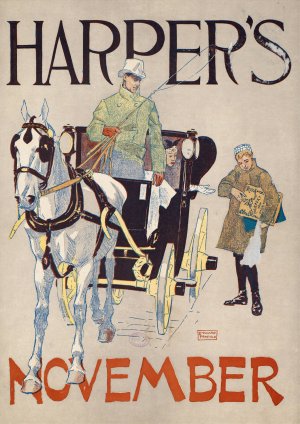 Harper's November by Edward Penfield Oil Painting