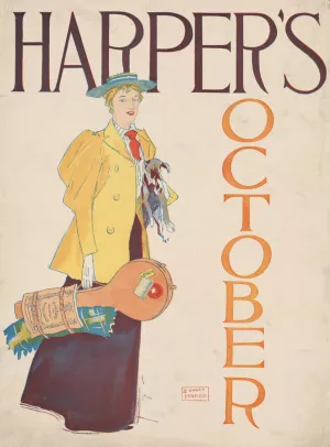 Harper's October by Edward Penfield Oil Painting