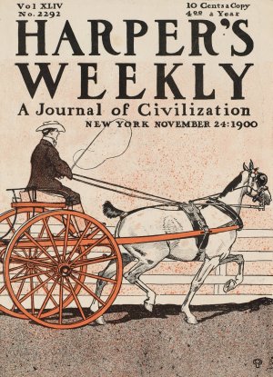 Harper's Weekly, a journal of civilization by Edward Penfield Oil Painting