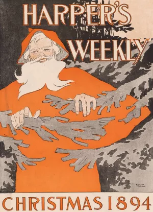 Harper's Weekly, Christmas 1894 by Edward Penfield Oil Painting