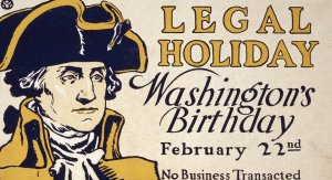 Legal holiday, Washington's birthday, February 22nd, no business transacted by Edward Penfield Oil Painting