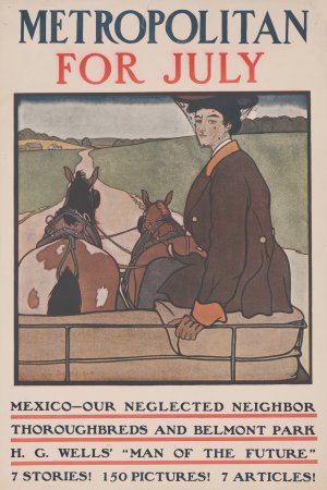 Metropolitan for July by Edward Penfield Oil Painting